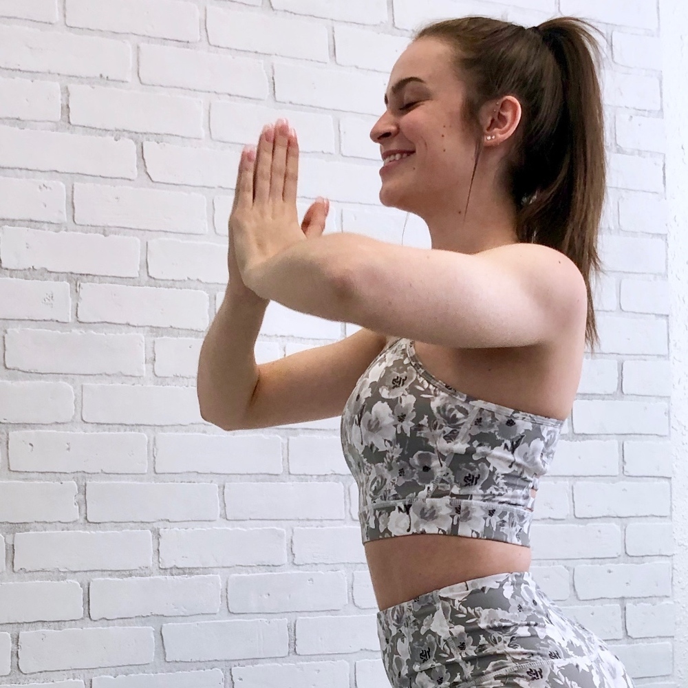 FLORAL RACERBACK BRA - Picture 5 of 7